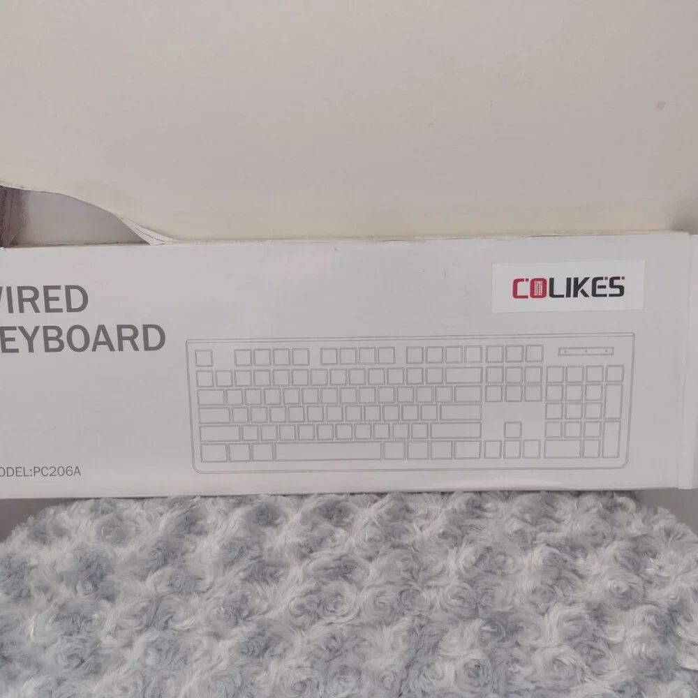 Colikes USB plug in keyboard model PC206A NEW Open Box Tested it works!